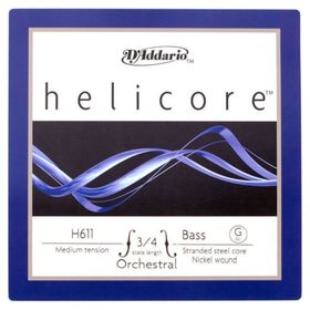 D'addario H611 G Sol Helicore 3-4M Tek Kontrabas Teli
