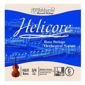 D'addario H611 G Sol Helicore 3-4M Tek Kontrabas Teli