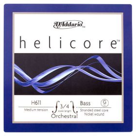 D'addario H611 G Sol Helicore 3-4M Tek Kontrabas Teli