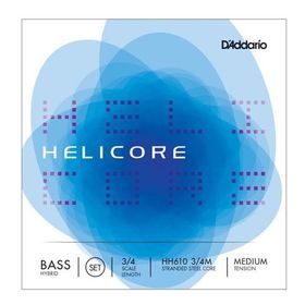 D'addario HH610 3/4M Helıcore Hybrıd 3/4 Scale LE Kontrabas Tel Seti