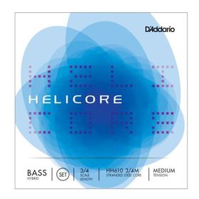 D'addario HH610 3/4M Helıcore Hybrıd 3/4 Scale LE Kontrabas Tel Seti