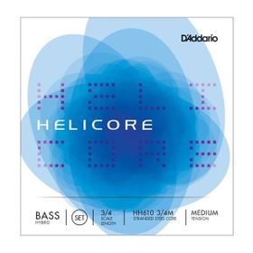 D'addario HH610 3/4M Helıcore Hybrıd 3/4 Scale LE Kontrabas Tel Seti