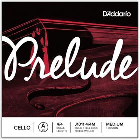 D'addario J1011 Prelude Medium A-La 4-4 Cello Tek Tel