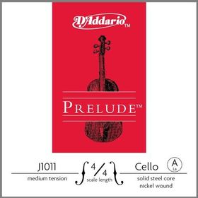 D'addario J1011 Prelude Medium A-La 4-4 Cello Tek Tel