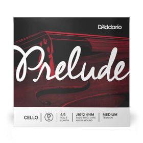 D'addario J1012 Prelude D-RE, 4/4 Scale Medıum TE 4/4M Cello Tek Tel Seti