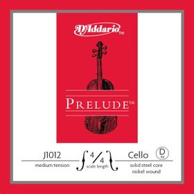 D'addario J1012 Prelude D-RE, 4/4 Scale Medıum TE 4/4M Cello Tek Tel Seti