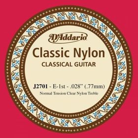 D'addario J2701 Clear Naylon Normal Tension Mi Klasik Tek Tel