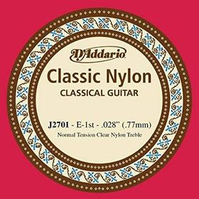 D'addario J2701 Clear Naylon Normal Tension Mi Klasik Tek Tel