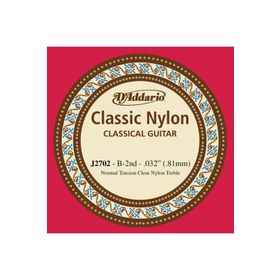 D'addario J2702 Clear Naylon Normal Tension Si Klasik Tek Tel