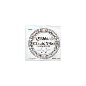 D'addario J2703 Clear Naylon Normal Tension Sol Klasik Tek Tel