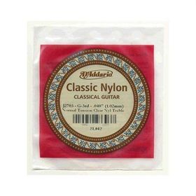 D'addario J2703 Clear Naylon Normal Tension Sol Klasik Tek Tel
