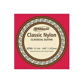 D'addario J2703 Tek Klasik Gitar Teli