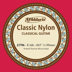 D'addario J2706 Cupper On Nylon Mi Klasik Tek Tel