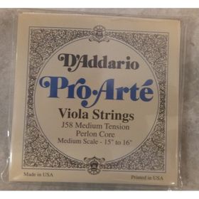 D'addario J58 Pro-Arte Scale Medıum Ten Viola Tel Seti