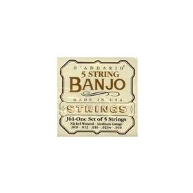 D'addario J61 Set Nikel Medium Tension Banjo Banço Tel