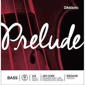 D'addario J611 G 3-4M Prelude Tek Bas Teli