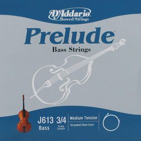 D'addario J613 Prelude A-LA Scale 3/4 MED Kontrabas Tek Tel