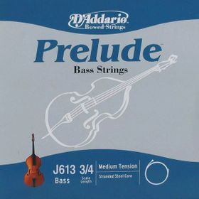 D'addario J613 Prelude A-LA Scale 3/4 MED Kontrabas Tek Tel