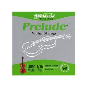 D'addario J810116 Prelude Scale 1/16 Medıum Tensıo Keman Tel Seti
