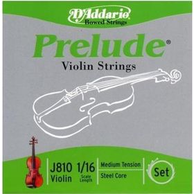 D'addario J810116 Prelude Scale 1/16 Medıum Tensıo Keman Tel Seti
