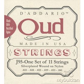 D'addario J95S Silverplated Wound Kumlu Ud Tel Set