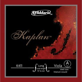 D'addario K411LH Kaplan Long Scale 16 inç Over A Vıole Tek Tel