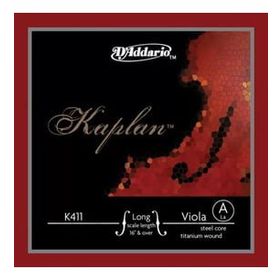 D'addario K411LH Kaplan Long Scale 16 inç Over A Vıole Tek Tel