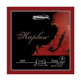 D'addario K411LH Kaplan Long Scale 16 inç Over A Vıole Tek Tel