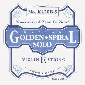 D'addario K420B5 Kaplan Golden Spiral Solo Scale Keman Tek Teli