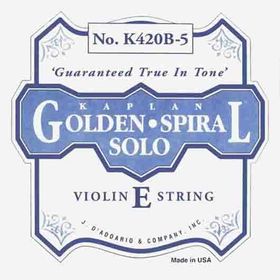 D'addario K420B5 Kaplan Golden Spiral Solo Scale Keman Tek Teli