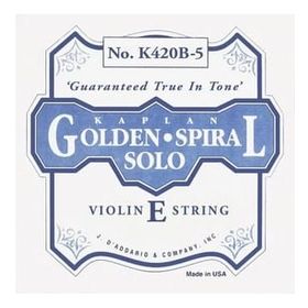 D'addario K420B5 Kaplan Golden Spiral Solo Scale Keman Tek Teli