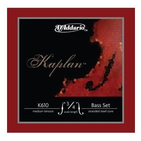D'addario K610 3/4M Kaplan Scale 3/4 Medıum Tens Kontrabas Tel Seti
