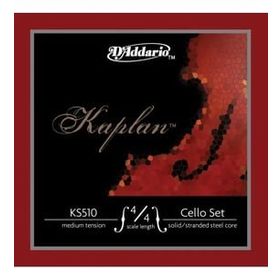 D'addario KS510 4/4M Kaplan 4/4 Scale Medıum Tensıon Cello Tel Seti