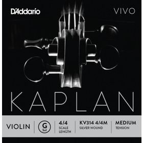 D'addario KV314 Kaplan Vıvo Scale Length 4/4 G-S Keman Tek Tel