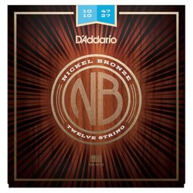 D'addario NB1047-12 Nikel Bronz 12 Telli Akustik Gitar Teli