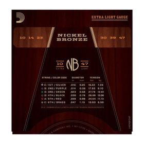 D'addario NB1047 Nikel Bronz Akustik Gitar Teli