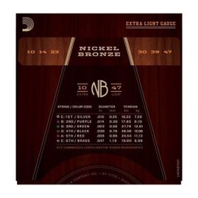D'addario NB1047 Nikel Bronz Akustik Gitar Teli