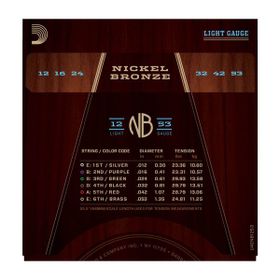 D'addario NB1253 Akustik Gitar Tel Seti