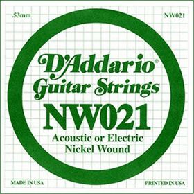 D'addario NW021 Nikel Wound Re Elektro Akustik Tel