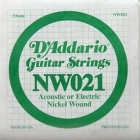 D'addario NW021 Nikel Wound Re Elektro Akustik Tel