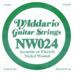 D'addario NW024 Nikel Wound Re Elektro Akustik Tel