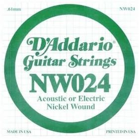 D'addario NW024 Nikel Wound Re Elektro Akustik Tel