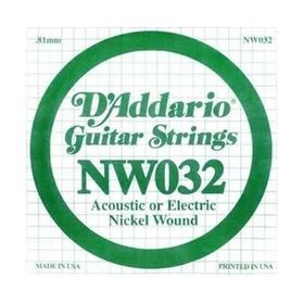 D'addario NW032 Nikel Wound La Elektro Akustik Tel