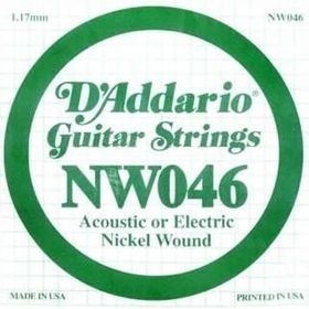 D'addario NW046 Nikel Wound Mi Akustik Tel