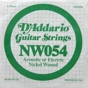 D'addario NW054 Wound Kalın Mi Akustik Tel Nikel