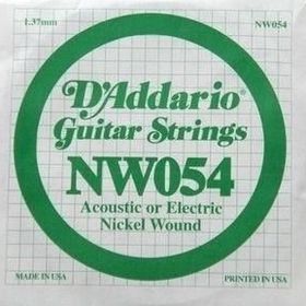 D'addario NW054 Wound Kalın Mi Akustik Tel Nikel