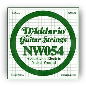 D'addario NW054 Wound Kalın Mi Akustik Tel Nikel