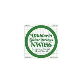 D'addario NW056 Wound Kalın Mi Akustik Tel Nikel