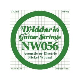 D'addario NW056 Wound Kalın Mi Akustik Tel Nikel