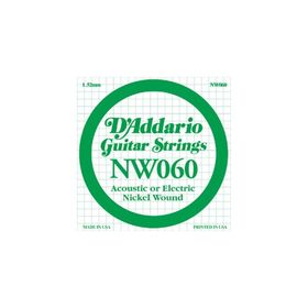 D'addario NW060 Mİ Kalın Elektro ve Akustik Tek Tel